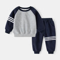 Little Boys Color Patchwork Two-Piece Casual Tracksuits childrensterritory