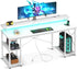 Gaming PC Desk with Monitor Support, Storage, and Stand childrensterritory