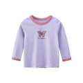 Girls' Cartoon Print Long Sleeves Stylish Tops childrensterritory