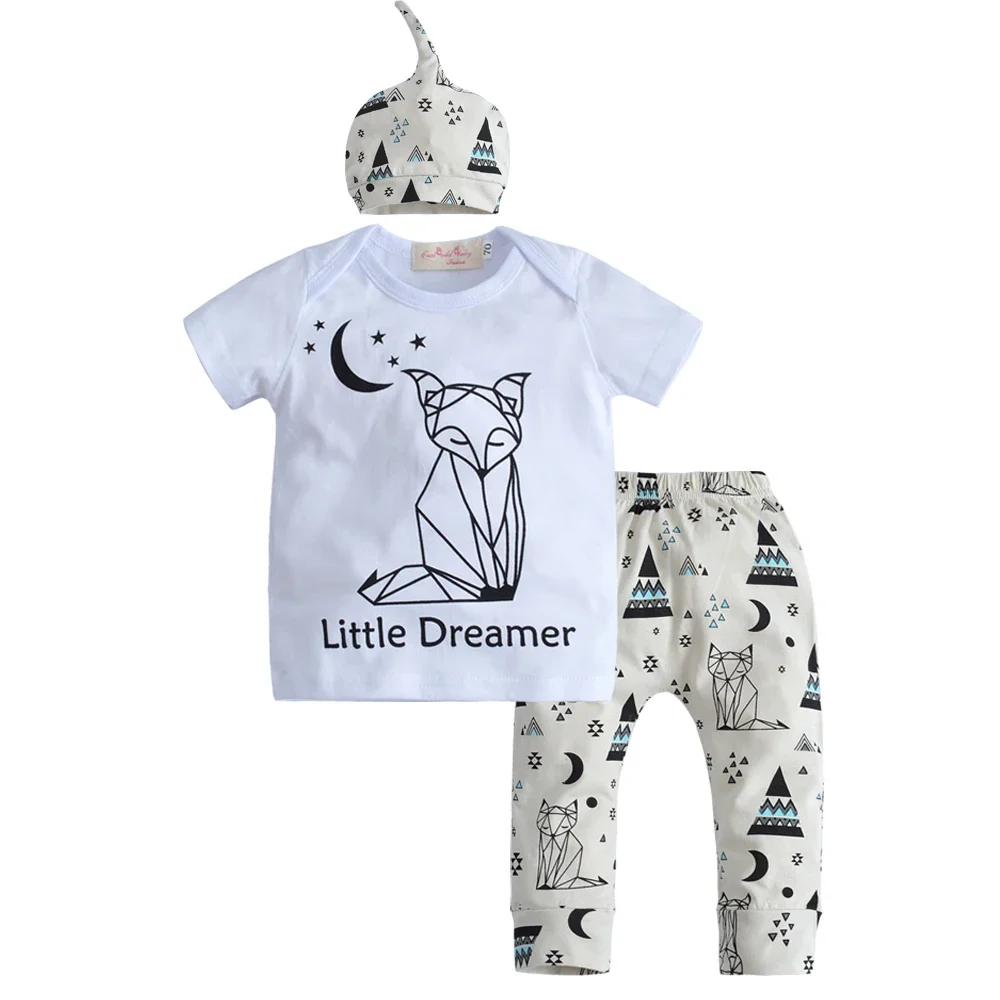 Baby Boy Cotton T-shirt and Pants (2 Pieces) Summer Outfit childrensterritory