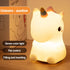 Cute Unicorn Design Silicone LED Night Light For Kids Room childrensterritory