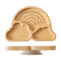 Baby Wooden Tableware Set with Silicone Suction Handle childrensterritory