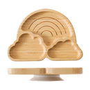 Baby Wooden Tableware Set with Silicone Suction Handle childrensterritory