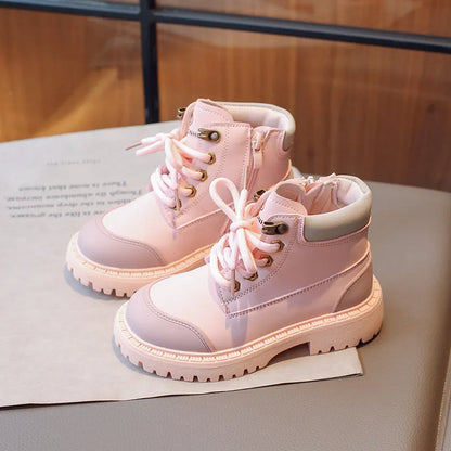 Kids Britain Style Versatile Mid-calf Boots/Casual Shoes childrensterritory