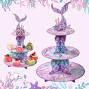 Mermaid-themed Kids Birthday Party Decorations and Tableware Set
