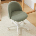 Wheeled, Armless Office Chair with Lumbar Support childrensterritory