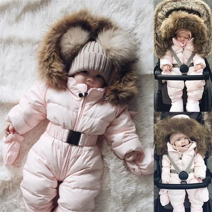 Baby Boy/Girl Warm Thick Hooded Snowsuit/Outerwear