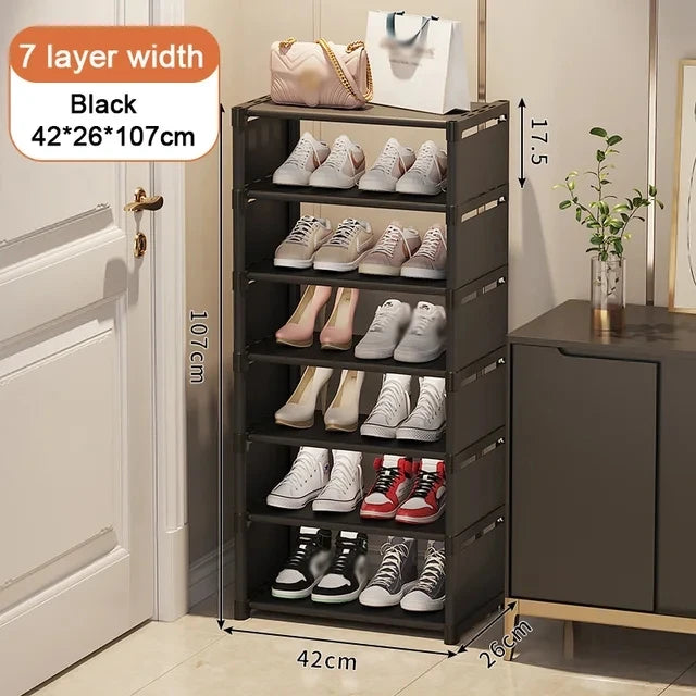 5 to 7-Layer Space-Saving Shoe Cabinet Shoe Organizer childrensterritory