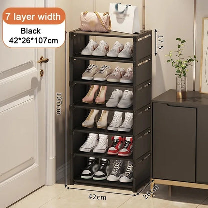5 to 7-Layer Space-Saving Shoe Cabinet Shoe Organizer childrensterritory