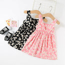Kids Girls Floral Print Sling Princess Dresses for Summer childrensterritory