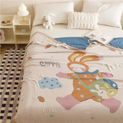 Kids’ Cartoon Print Soft Bedding Blanket childrensterritory