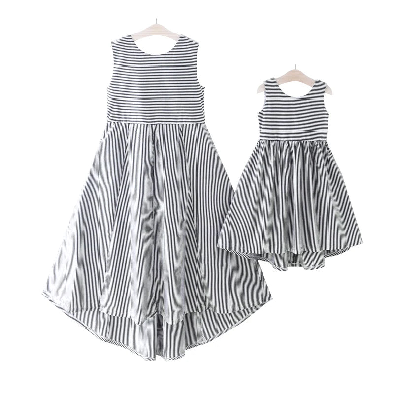Mommy and Me High-Low Matching Party Dresses