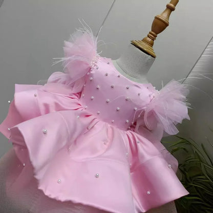 Girls Sleeveless Fluffy Party Dresses childrensterritory