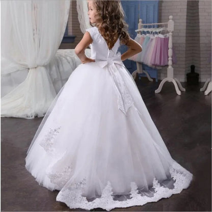 Long Bridesmaid Kids Dresses For Girls/Princess Dresses