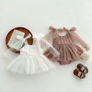 Baby Girls Lace Design Princess Romper Dresses childrensterritory