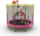 6 FT Trampoline with Basketball Hoop & Dart Board for Kids childrensterritory