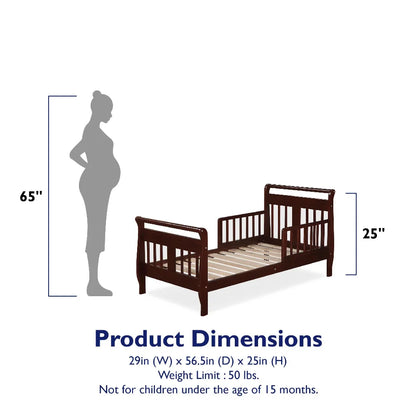 Adorable Wooden Relax Sleigh with Safety Rails for Baby childrensterritory