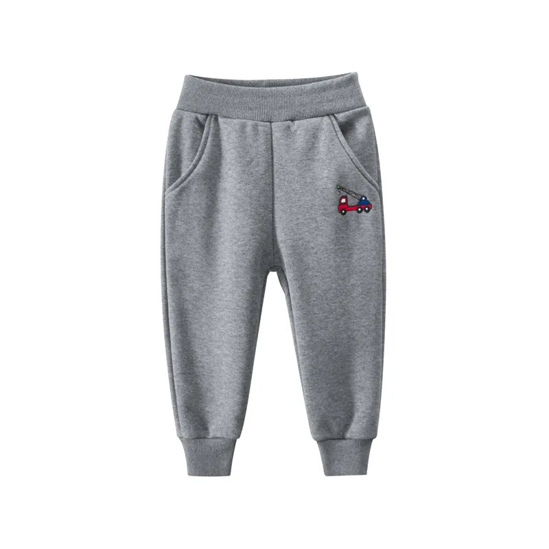 Kids Plus Thick Velvet Warm Sports Pants for Boys and Girls childrensterritory