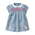 Little Girls Elegant Cartoon Embroidered Summer Dresses childrensterritory