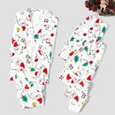 Colorful Christmas Print Long Sleeve Pajamas Sets for Family childrensterritory