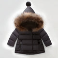 Kids' Long-Sleeved Fur Collar Design Warm Jackets childrensterritory