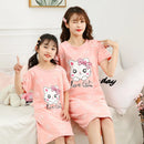Cartoon Print Cotton Night Dress/Sleepwear for Girls
