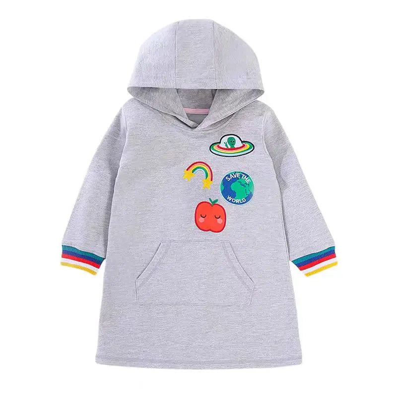 Long-Sleeved Cartoon Print Autumn Girls&