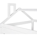 Twin Size Wood Storage Bunk Bed with Window and Roof