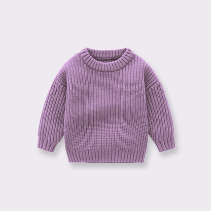 Baby/Kids Loose Round Neck Knitted Sweater Pullover childrensterritory