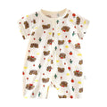 Baby Boys Breathable Stylish Cartoon Romper Sets