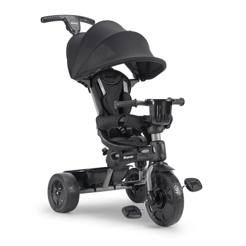 Kids Tricycle with 4-Stages Featuring Extra-Wide Front Tire