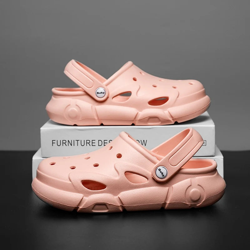 Cave Hole Baby or Kids Beach Sandals, Summer Clogs