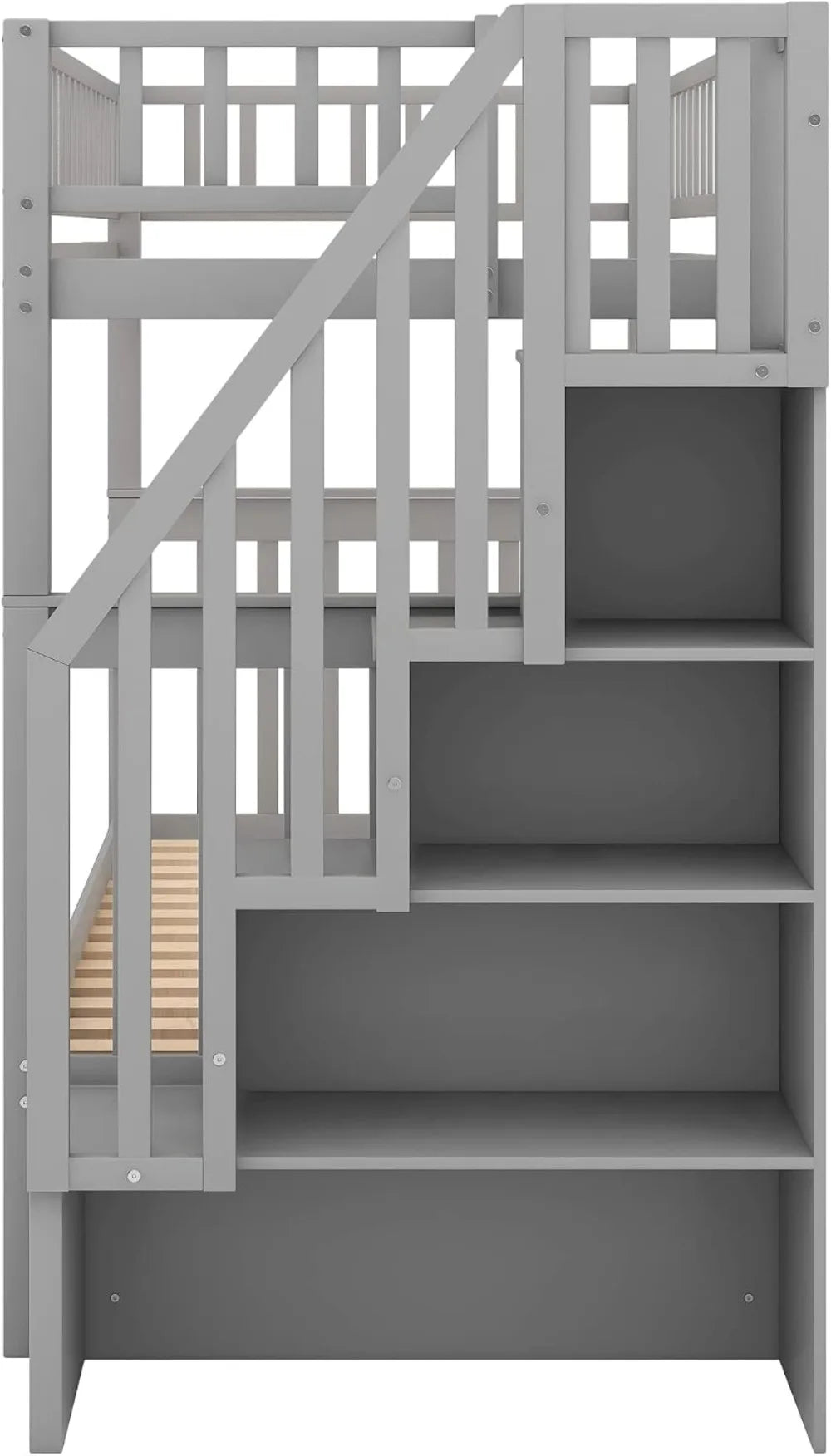 Twin over Bunk Beds with Twin Trundle &amp; Storage