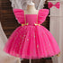 Toddler Girls Bow Design Formal Occasion Tutu Fluffy Gown childrensterritory