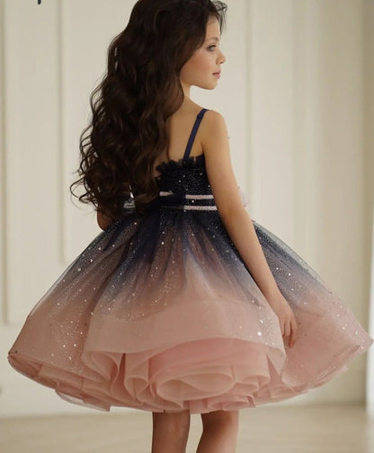 Elegant Puffy Tulle Kids Girls Wedding/Party Wear Dresses childrensterritory