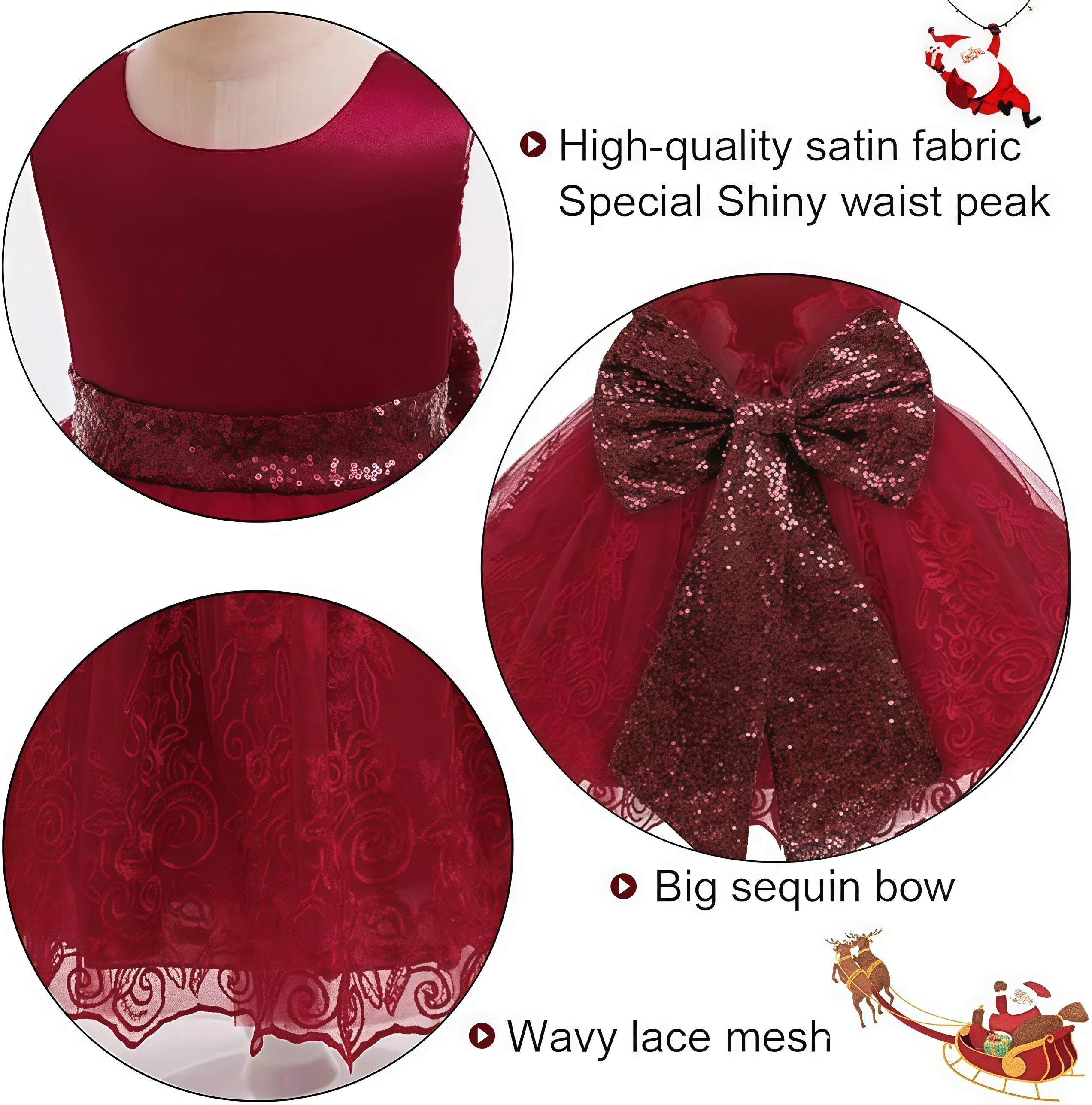 Baby Girls' Sleeveless Bow Design Elegant Party Dresses