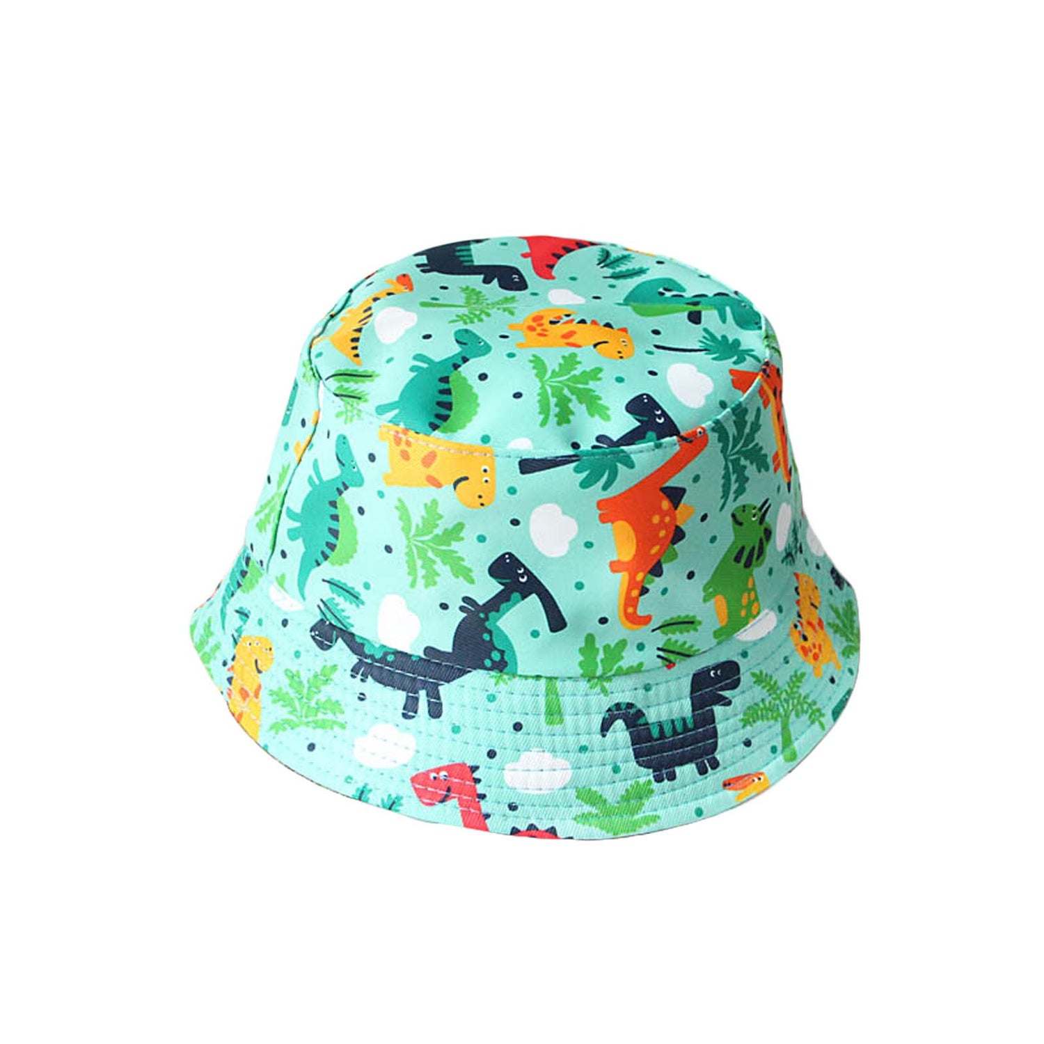 6 Colors Kids Cartoon Dinosaur Print Fisherman Hat childrensterritory