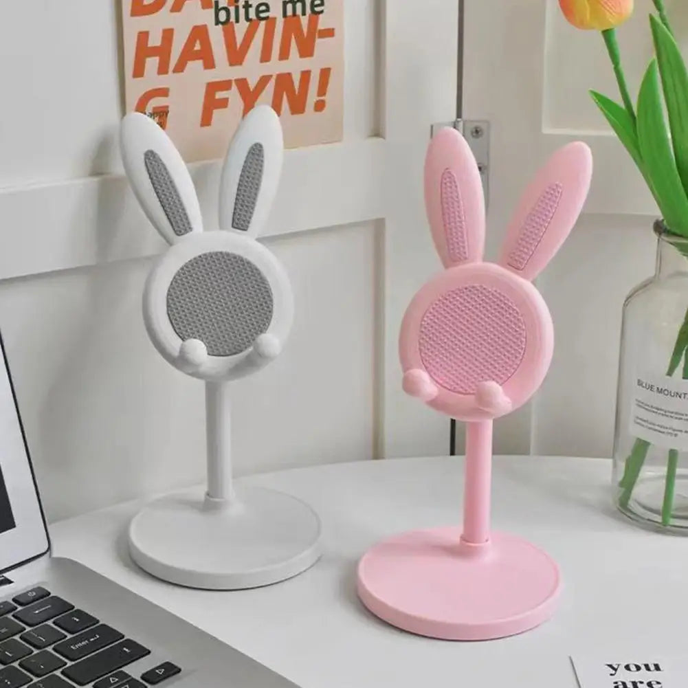 Adjustable Rabbit Cartoon Design Cell Phone Stand