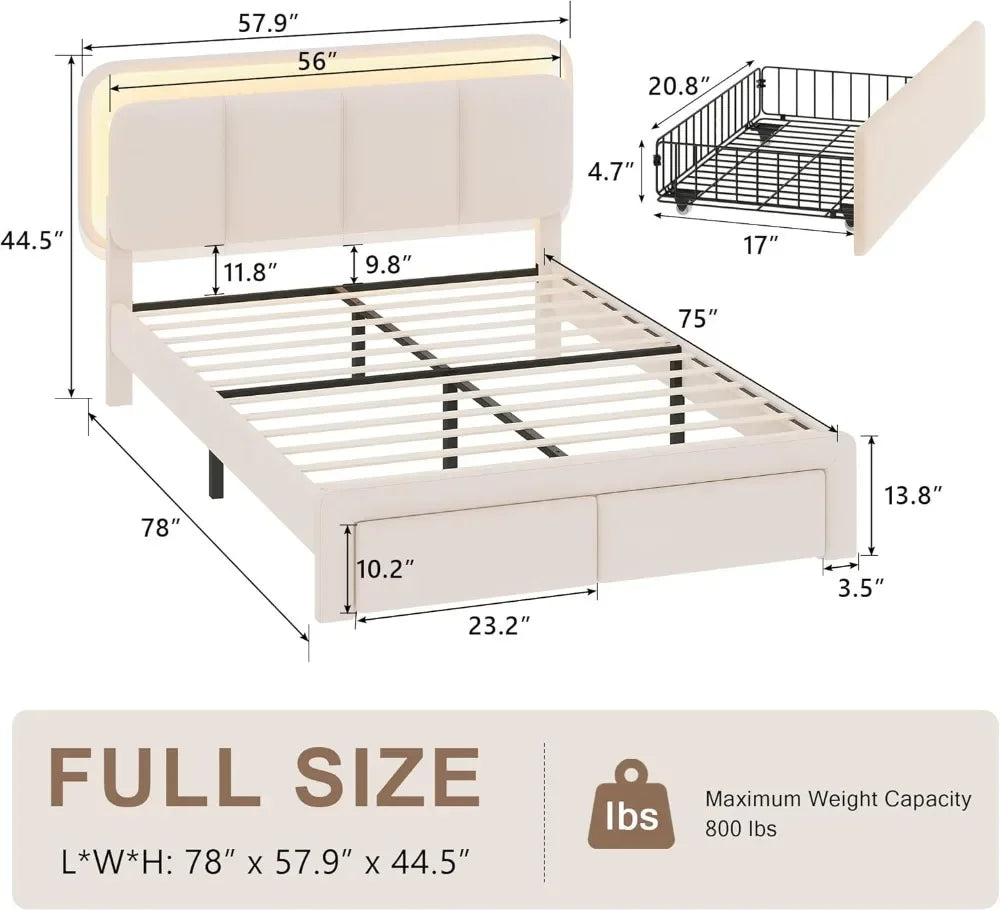 Smart Design Luxury Kids Comfort Bed Frame