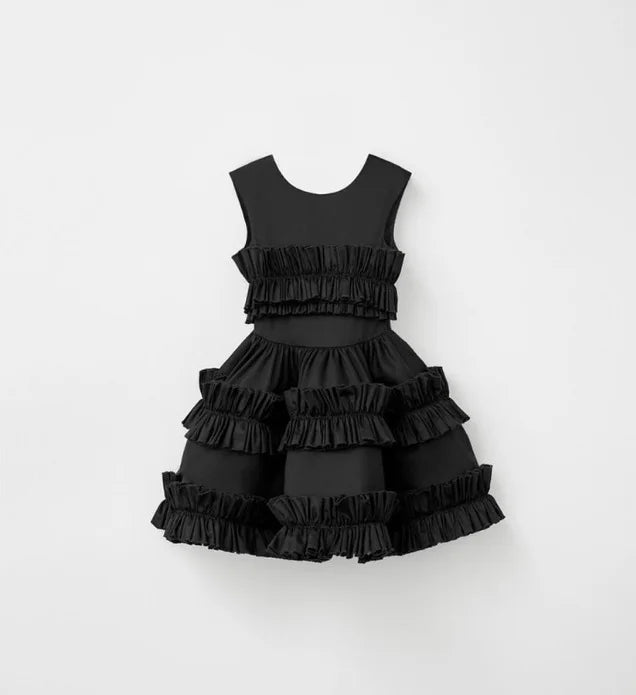 Kids Girls Cake Lace Skirt and Tank Top Dresses