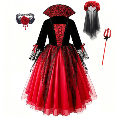 Ghost Bride Kids Girls Costume For Purim Halloween Party