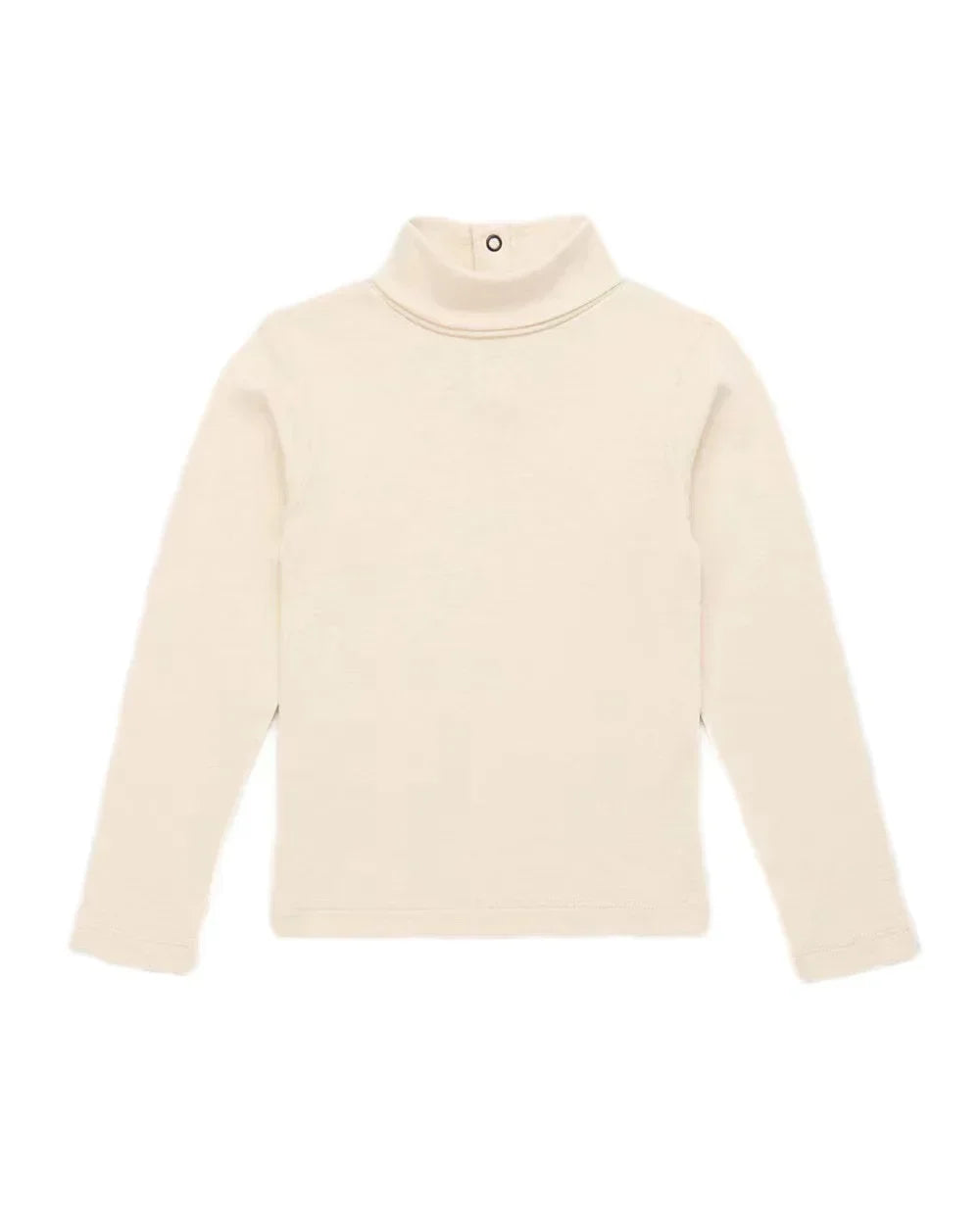 Retro Style Girls' Sweet Mid-Neck Tops for Autumn