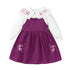 Floral Embroidery Shirt with Dress 2pcs Set for Little Girls childrensterritory