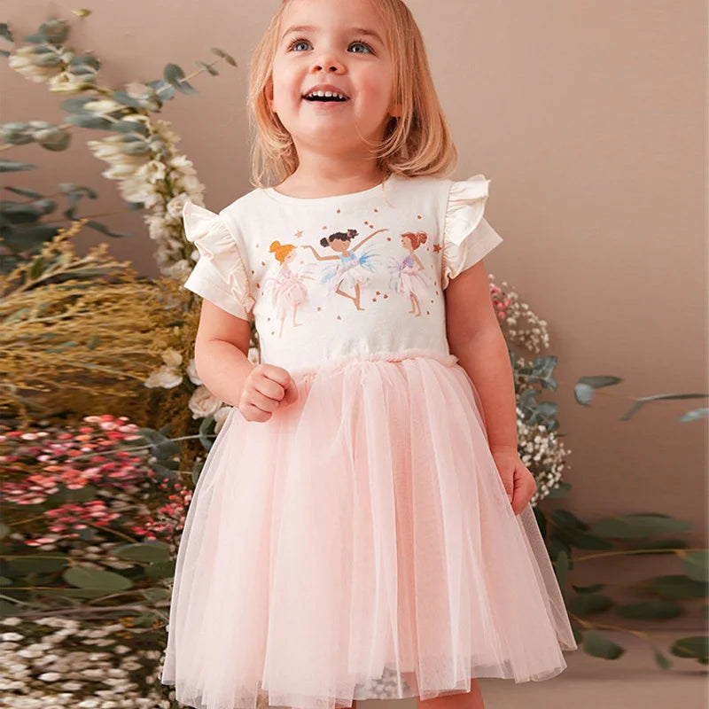 Short Sleeves Girls Cute princess Dresses childrensterritory