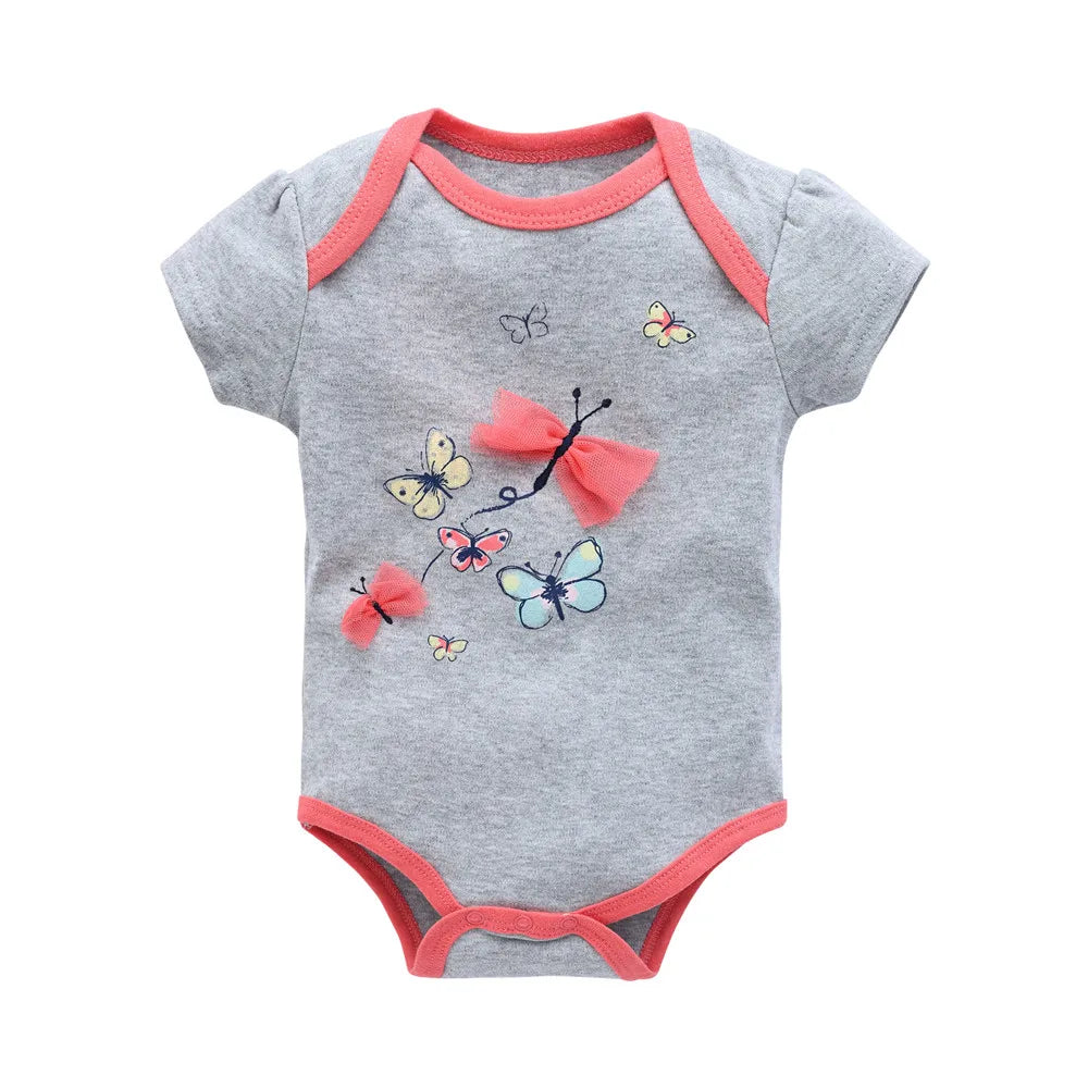 Baby Boy Girl 4 Pieces Clothing Clothes Set Romper + Hat + Pants + Shoes childrensterritory