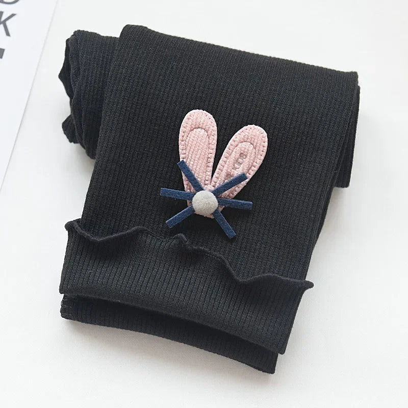 Kids Girls Elastic Waist Casual Cotton Leggings childrensterritory