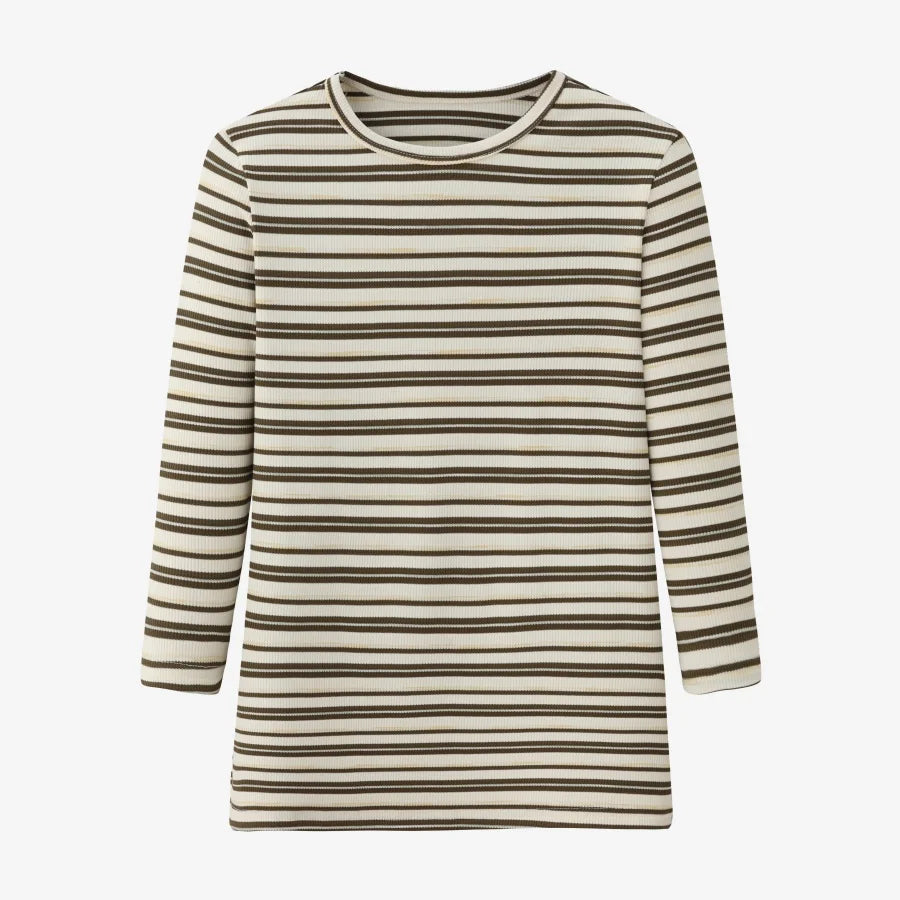 Striped Design 3/4 Sleeves Tops for Teen Girls and Woman childrensterritory