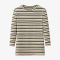 Striped Design 3/4 Sleeves Tops for Teen Girls and Woman childrensterritory
