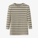 Striped Design 3/4 Sleeves Tops for Teen Girls and Woman childrensterritory