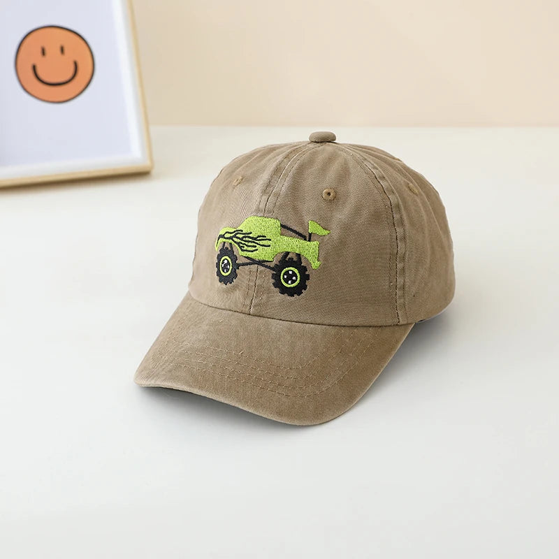 Adjustable Cartoon Truck Embroidered Children &